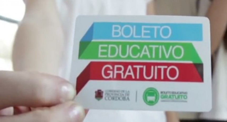 BOLETO EDUCATIVO GRATUITO PARA ZONAS RURALES